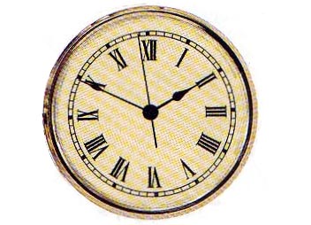 2 ¾” (70MM) White Roman Clock Insert